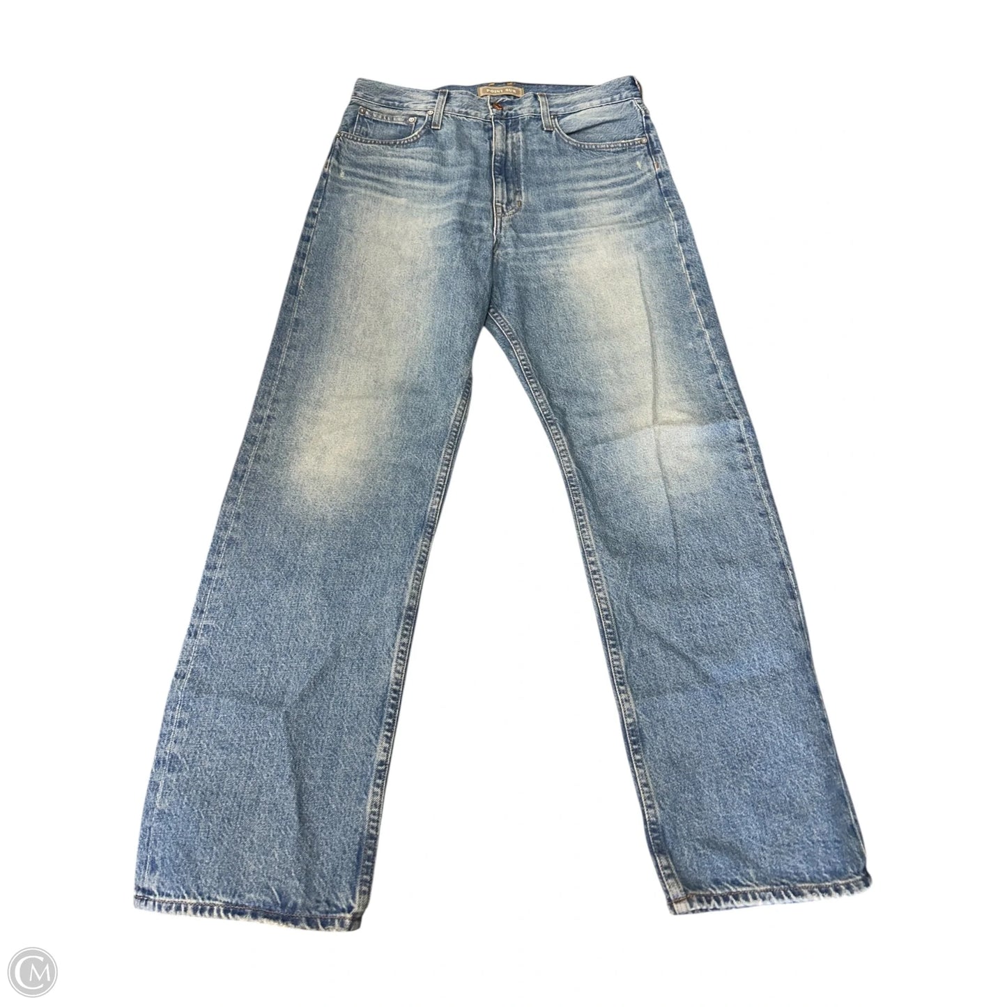Jeans Straight By Point Sur In Blue Denim, Size: 10