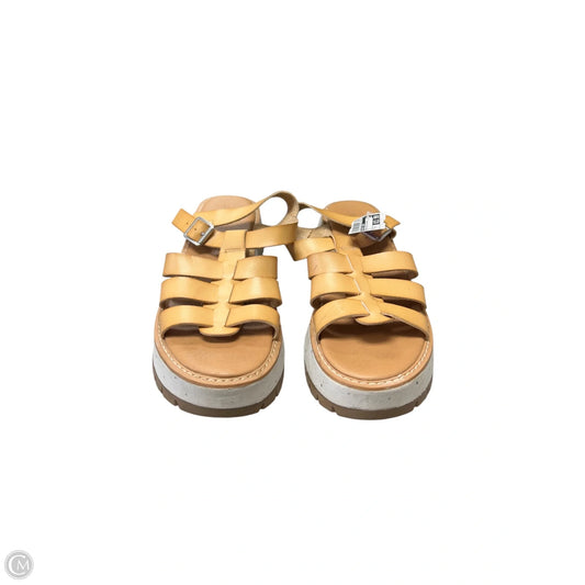 Sandals Heels Platform By Universal Thread In Tan, Size: 8.5