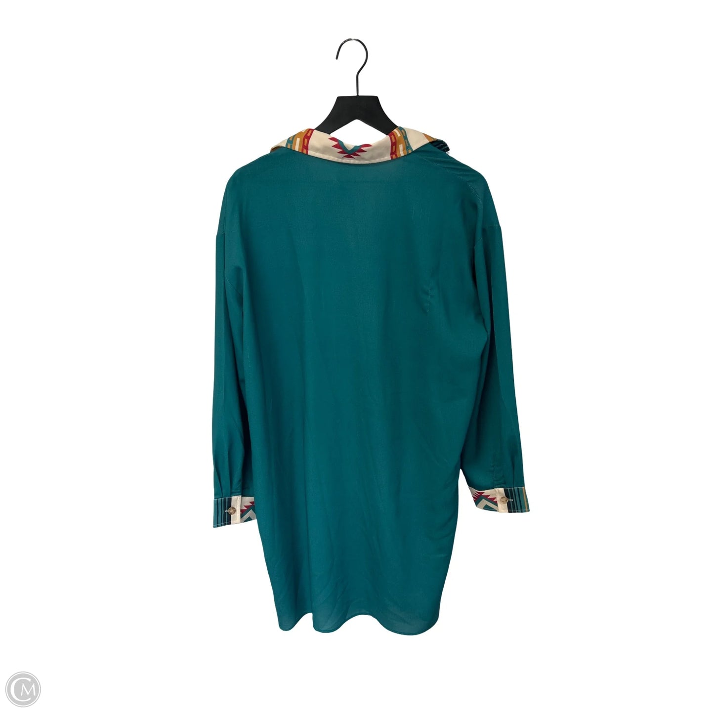 Dress Casual Short By Clothes Mentor In Teal, Size: L