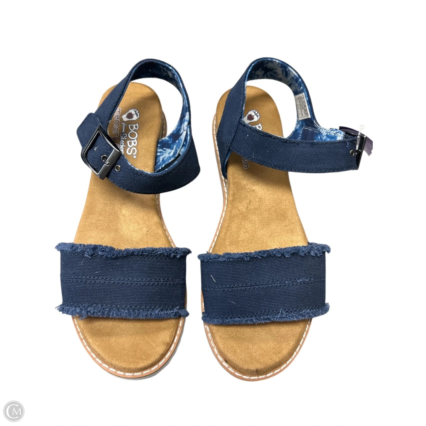 Sandals Flats By Bobs In Blue, Size: 8