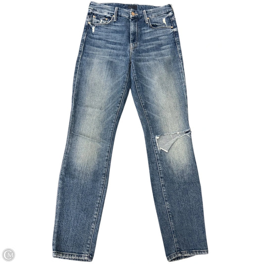 Jeans Skinny By Mother In Blue Denim, Size: 0