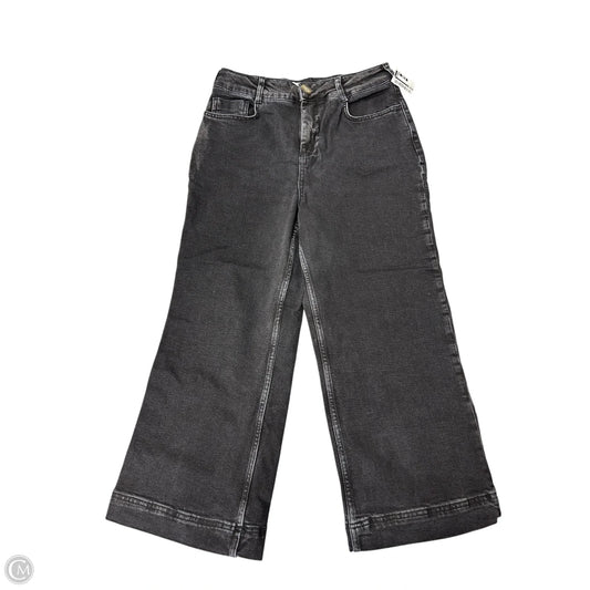 Jeans Wide Leg By Pilcro In Black Denim, Size: 8