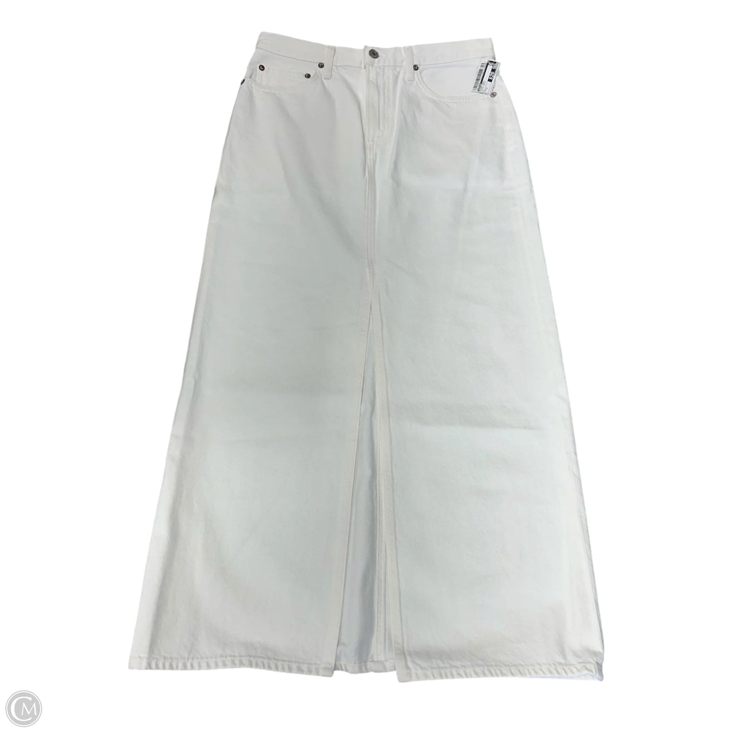 Skirt Maxi By Agolde In White Denim, Size: 2