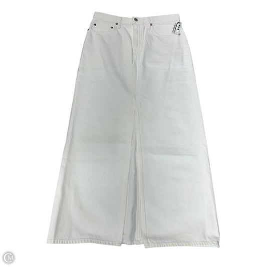 Skirt Maxi By Agolde In White Denim, Size: 2