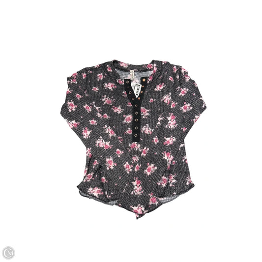 Top Long Sleeve By Free People In Floral Print, Size: Xs