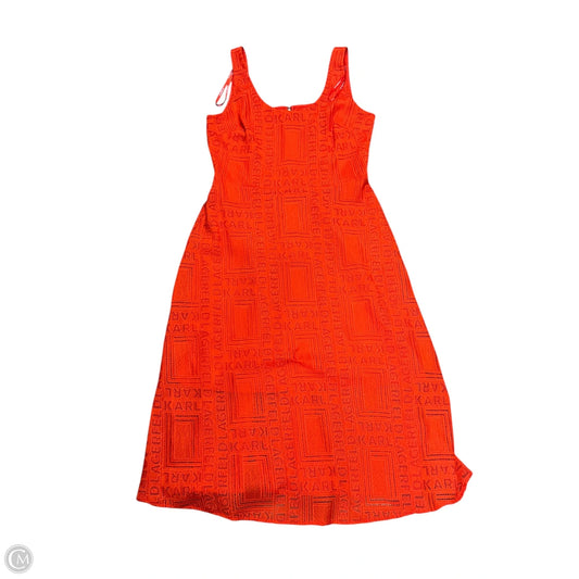 Dress Designer By Karl Lagerfeld In Red, Size: 8