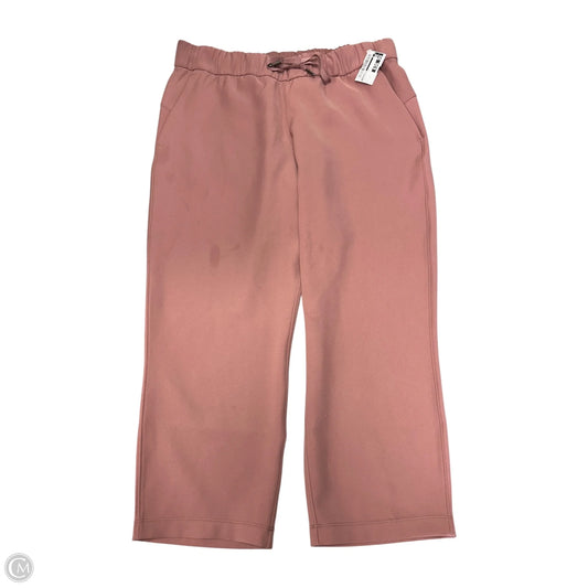 Athletic Pants By Lululemon In Pink, Size: 10