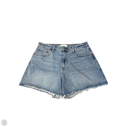 Shorts By Abercrombie And Fitch In Blue Denim, Size: 12