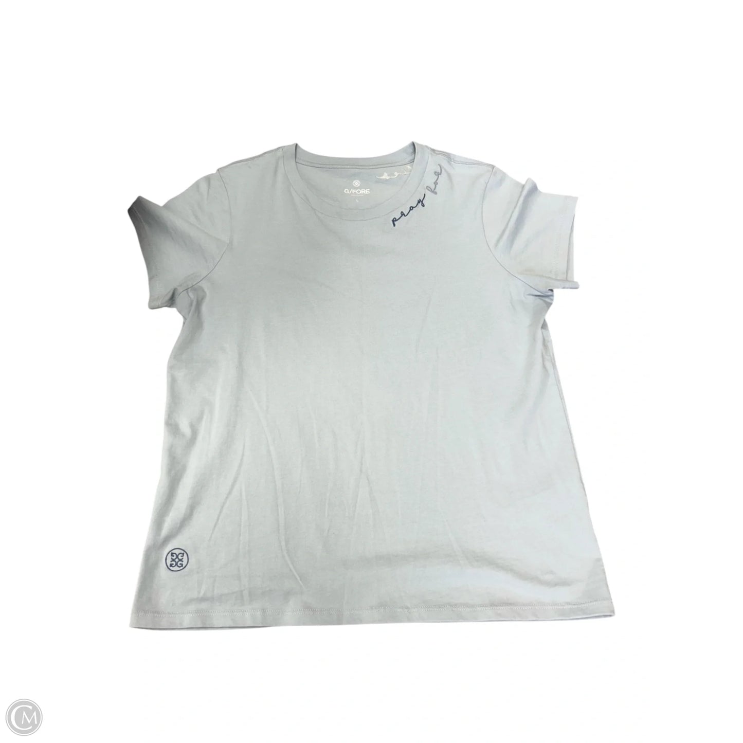 Top Short Sleeve By Cma In Blue, Size: L