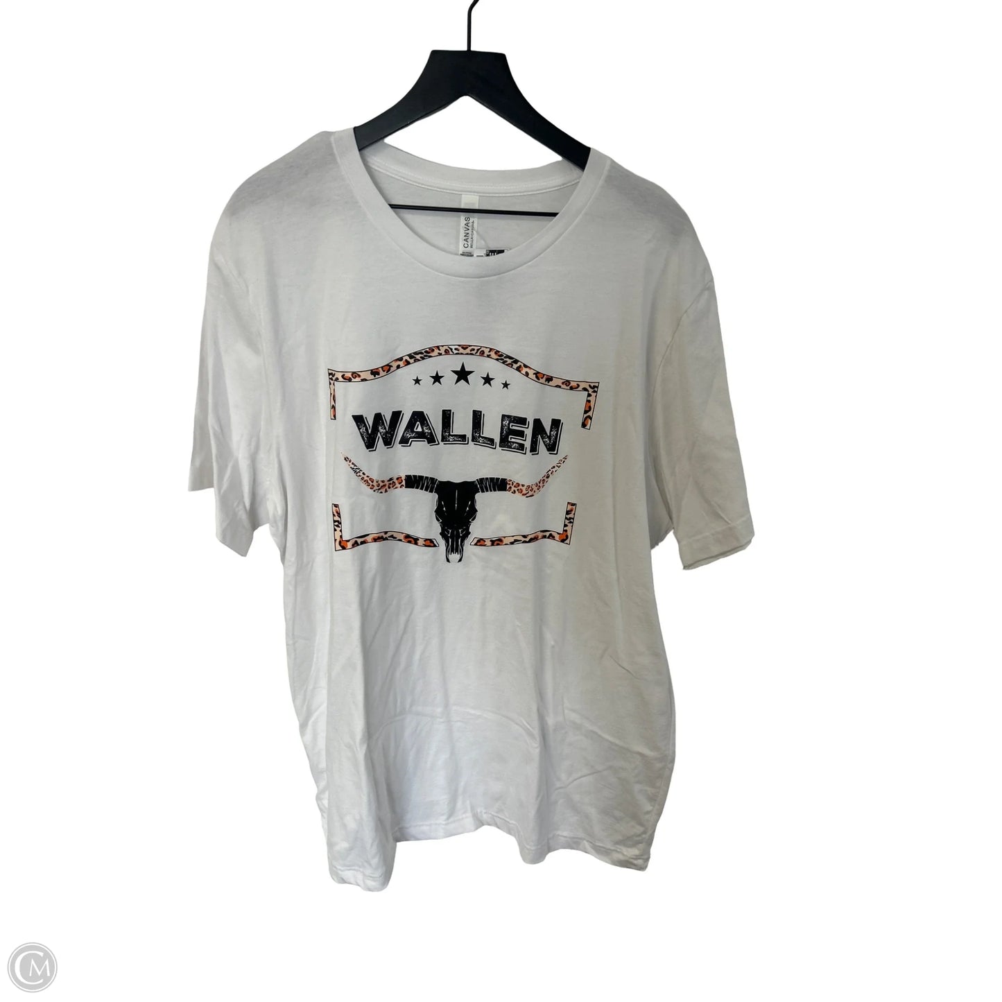 Top Short Sleeve By Bella And Canvas In White, Size: 2x