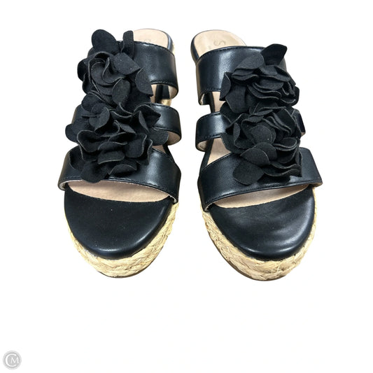Sandals Heels Wedge By Naturalizer In Black, Size: 8.5