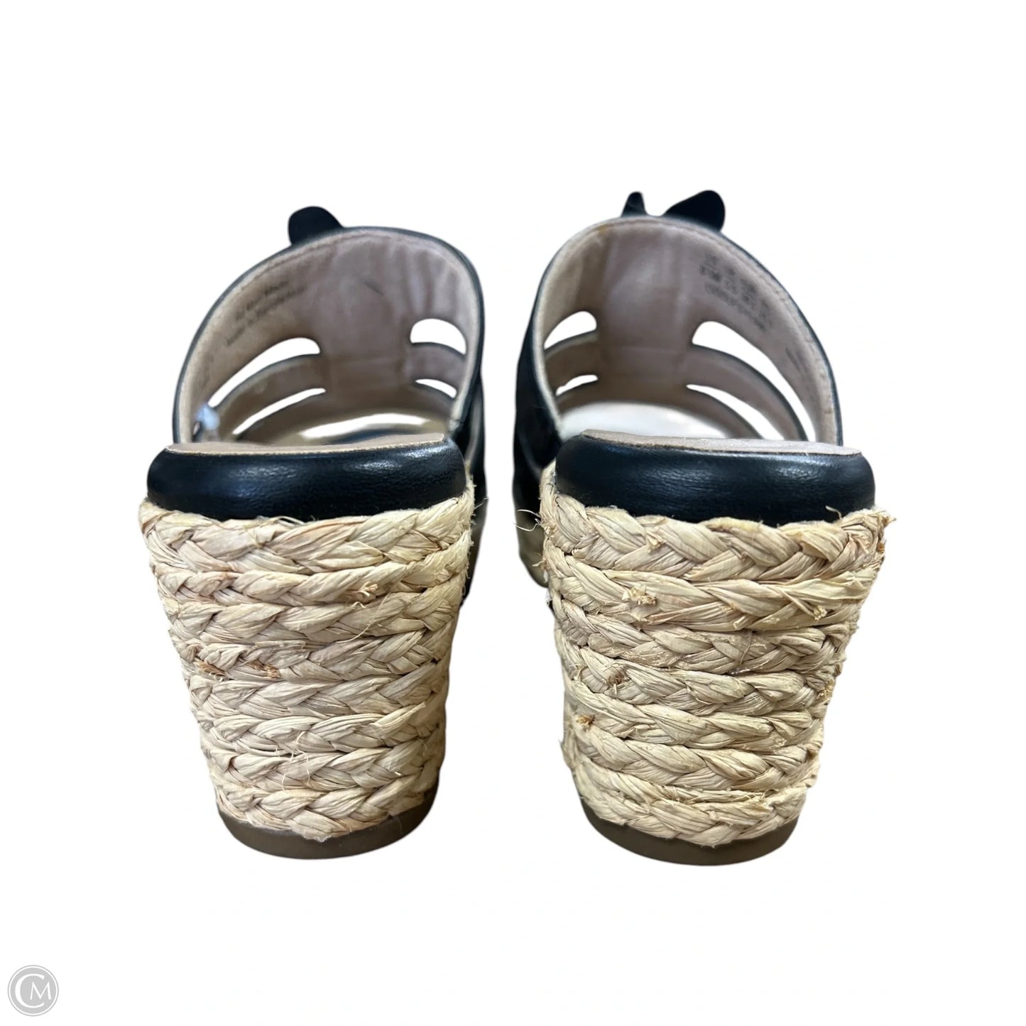 Sandals Heels Wedge By Naturalizer In Black, Size: 8.5