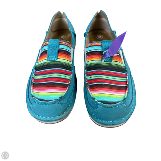 Shoes Flats By Ariat In Aqua, Size: 10