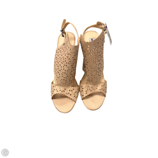 Sandals Heels Block By Not Rated In Beige, Size: 8.5