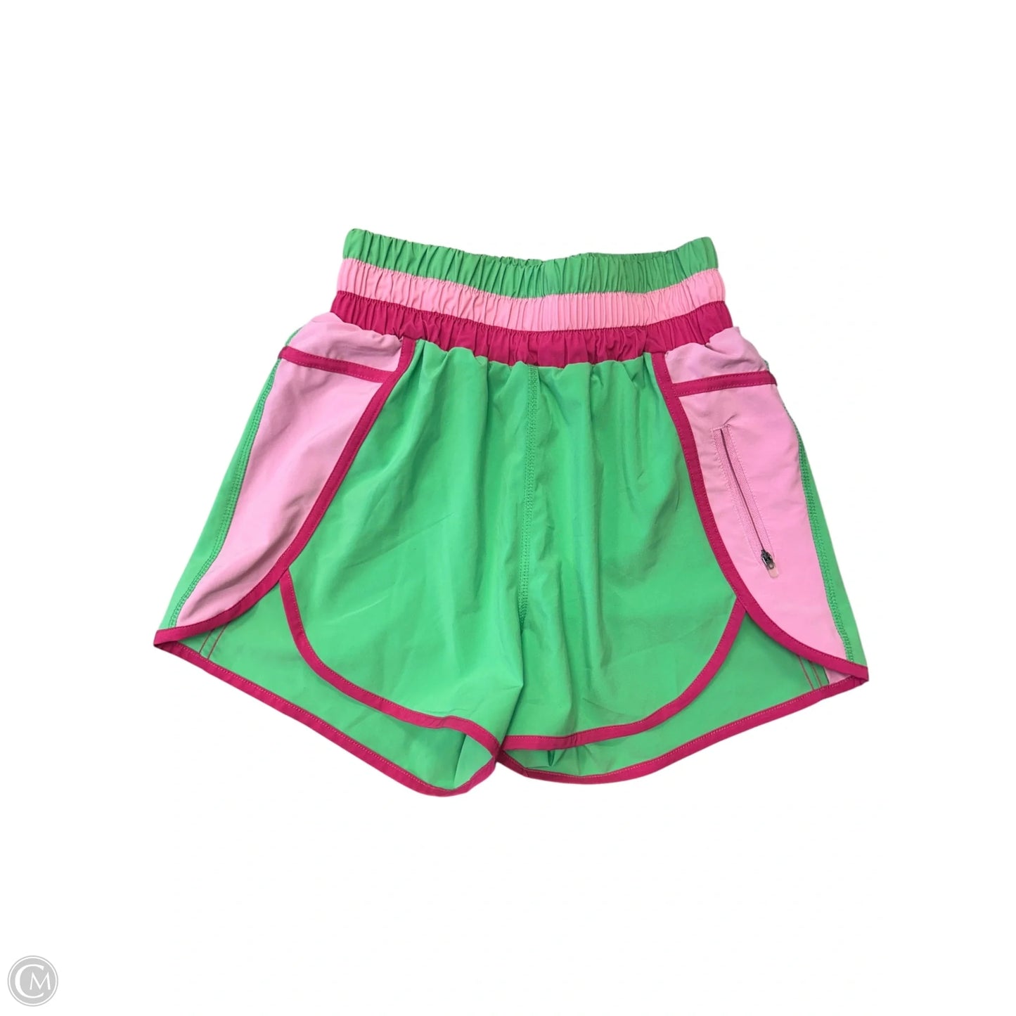 Athletic Shorts By Beach Riot In Green & Pink, Size: S