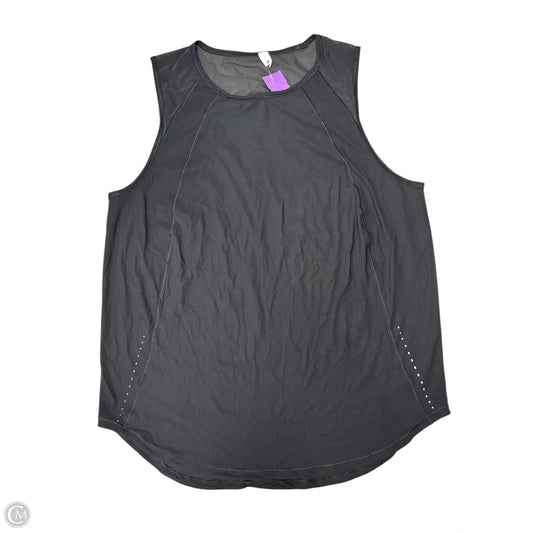 Athletic Tank Top By Lululemon In Black, Size: 14