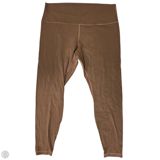 Athletic Leggings By Lululemon In Brown, Size: 16