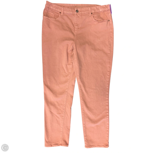 Jeans Boyfriend By Chicos In Pink Denim, Size: L