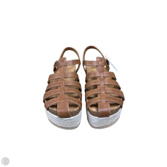 Sandals Heels Platform By Dirty Laundry In Brown, Size: 9