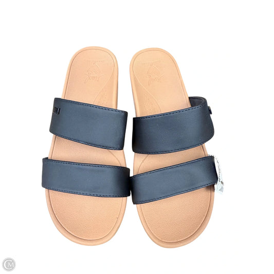 Sandals Flats By Reef In Black, Size: 8