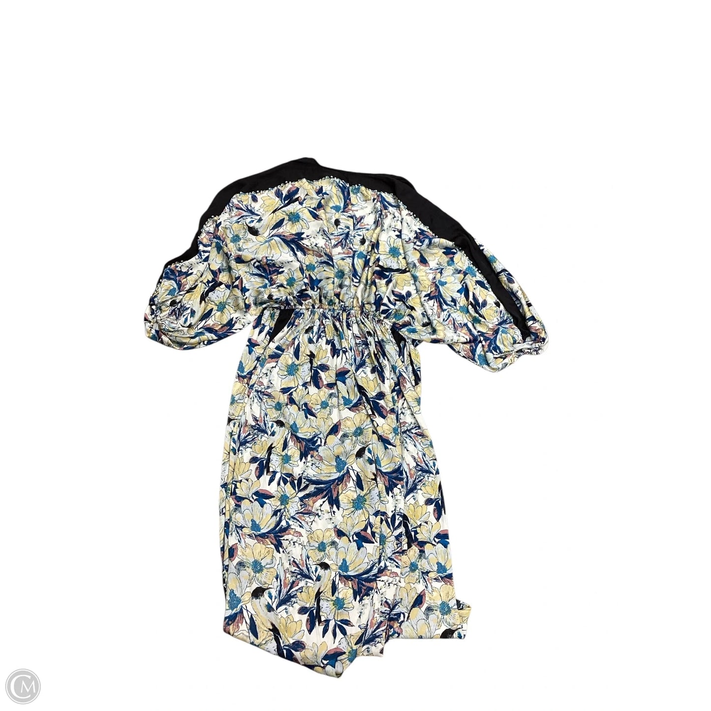 Kimono By Free People In Blue & Yellow, Size: Xs