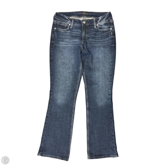 Jeans Boot Cut By Silver In Blue Denim, Size: 12