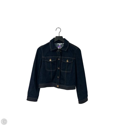 Jacket Denim By Chicos In Blue Denim, Size: Xs