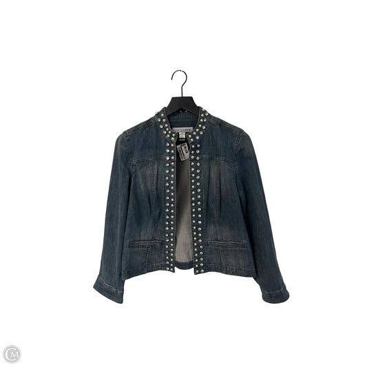 Jacket Denim By Chicos In Blue Denim, Size: S