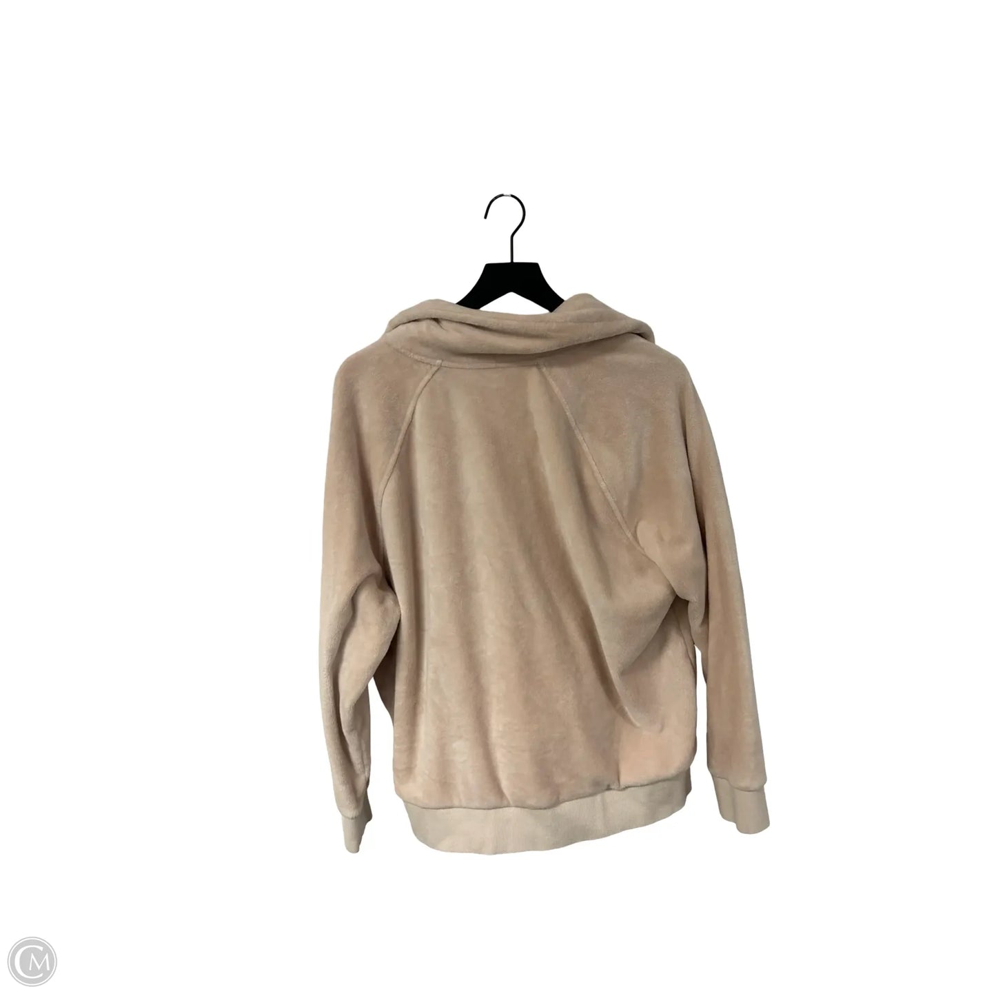 Athletic Top Long Sleeve Collar By Athleta In Cream, Size: L