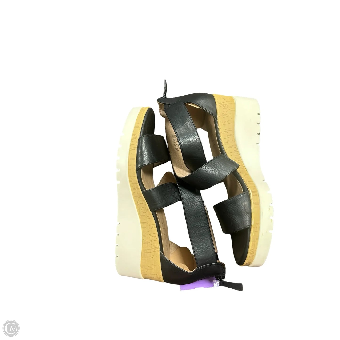 Sandals Heels Wedge By Naturalizer In Black, Size: 6.5