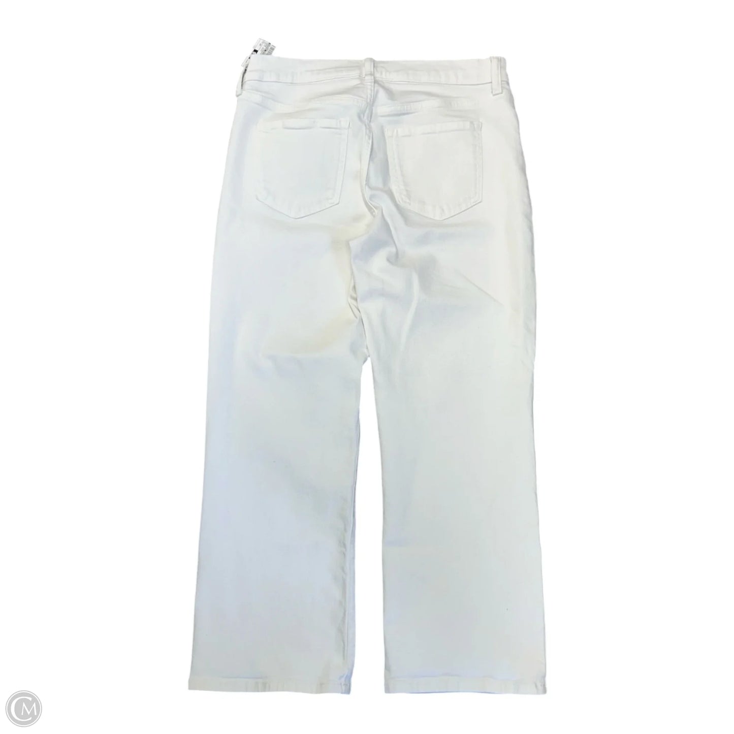 Jeans Straight By Banana Republic In White Denim, Size: 10