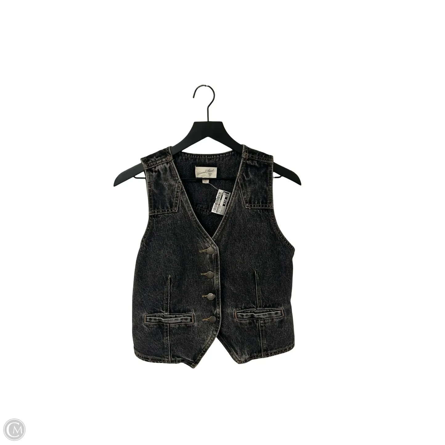 Vest Other By Universal Thread In Black Denim, Size: 8