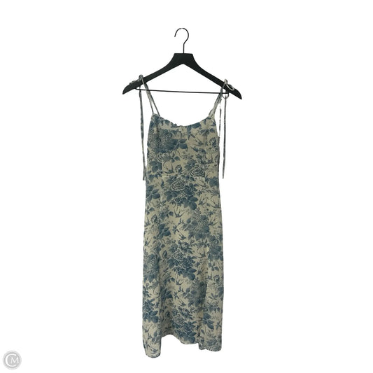 Dress Party Midi By Cmc In Blue & White, Size: Xs