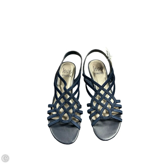 Sandals Flats By Impo In Blue, Size: 7