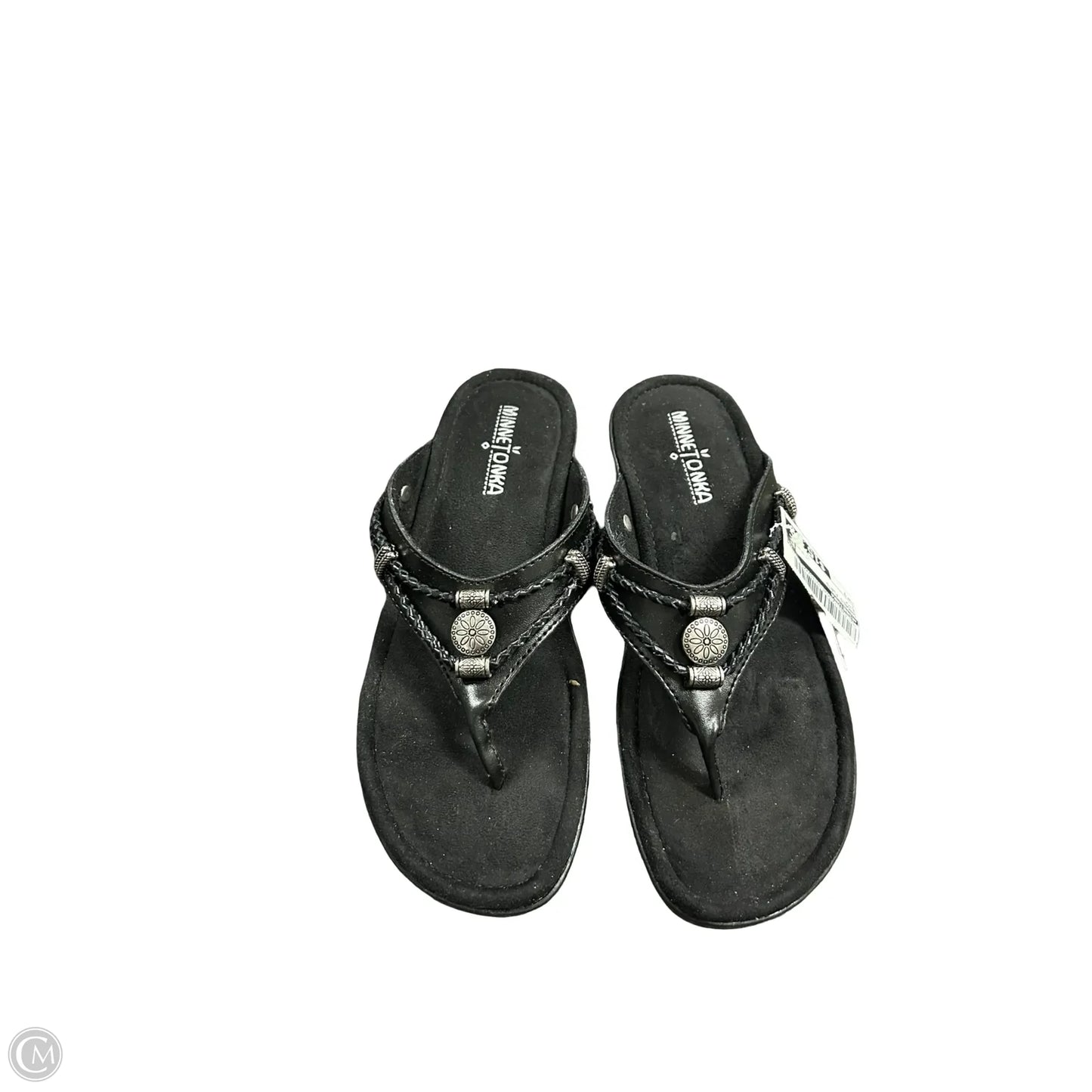 Sandals Flats By Minnetonka In Black, Size: 7