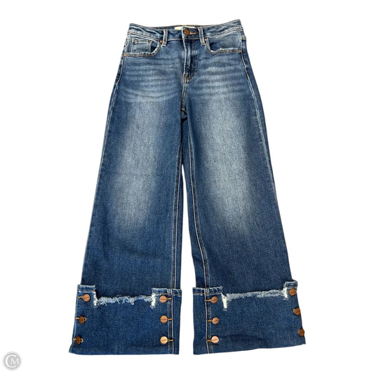 Jeans Wide Leg By Risen In Blue Denim, Size: 2