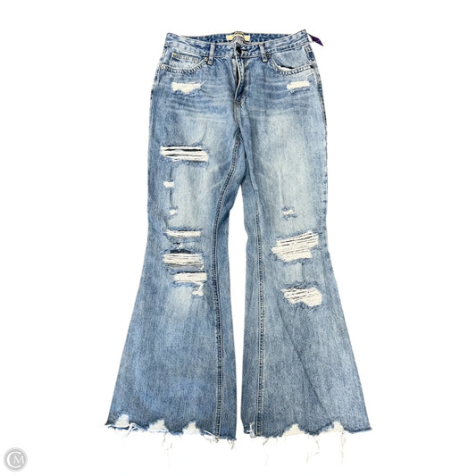 Jeans Flared By Rock & Roll In Blue Denim, Size: 14