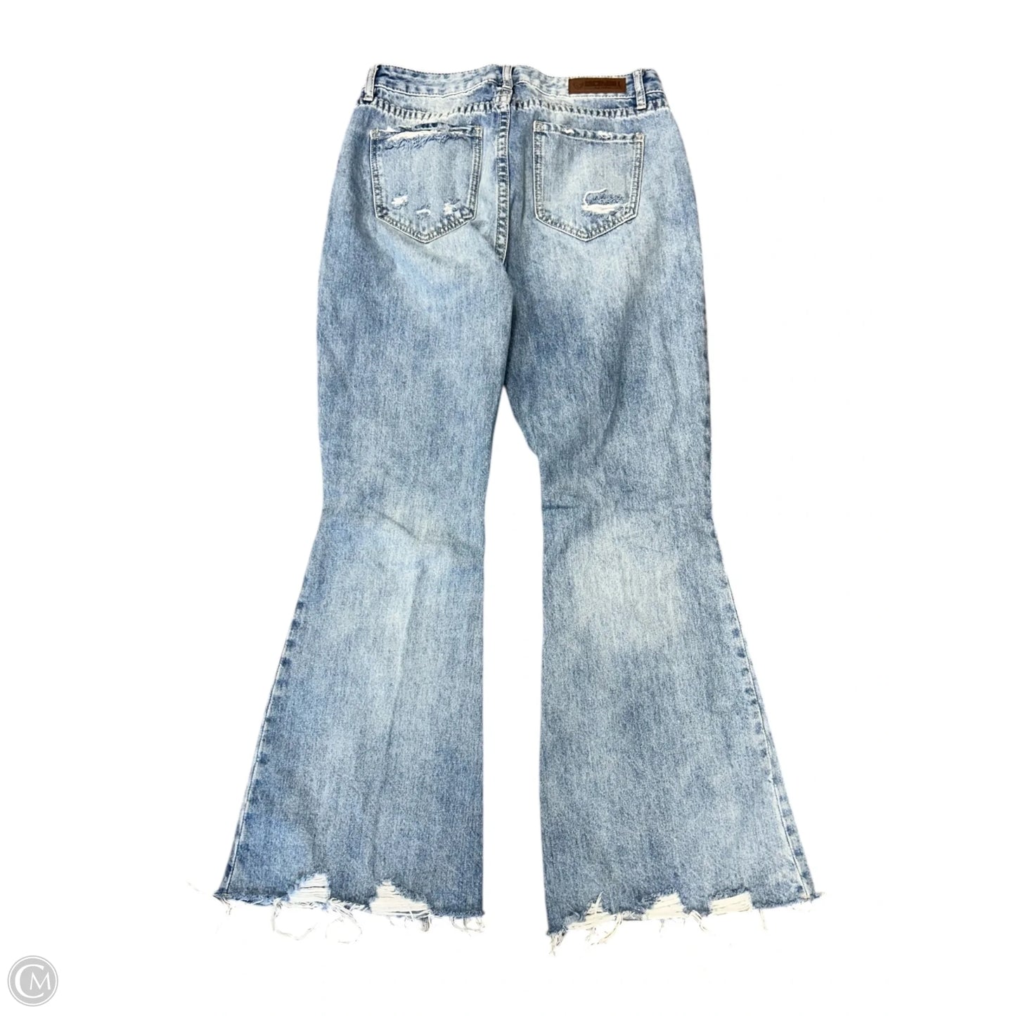 Jeans Flared By Rock & Roll In Blue Denim, Size: 14