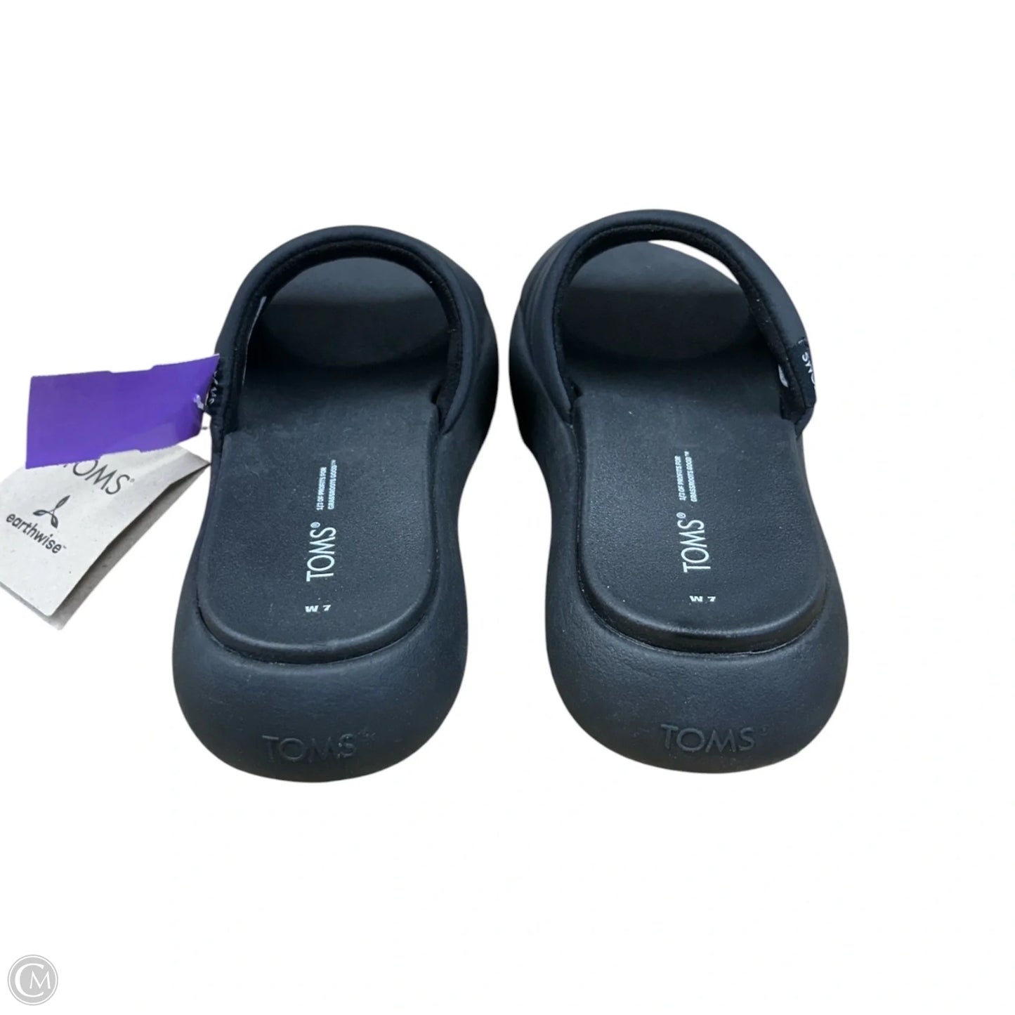 Sandals Heels Platform By Toms In Black, Size: 7