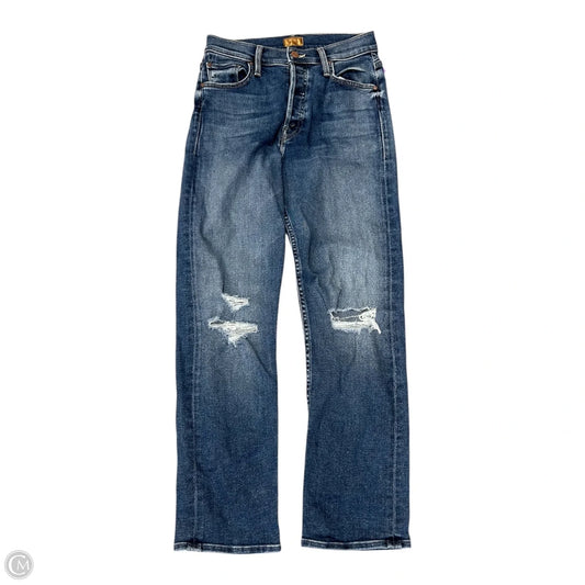 Jeans Straight By Mother In Blue Denim, Size: 2
