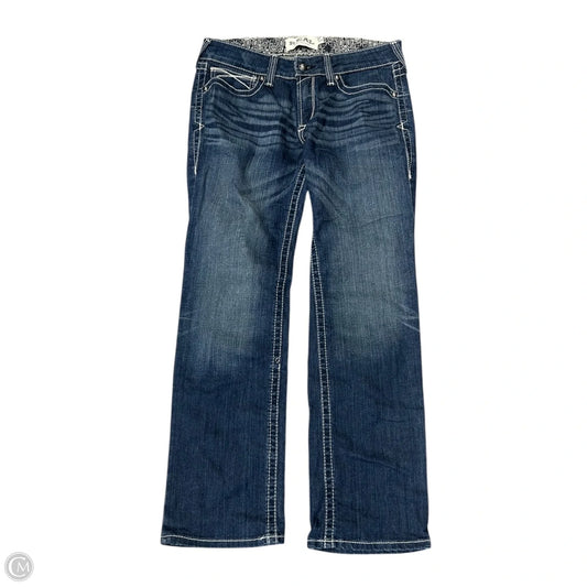 Jeans Boot Cut By Ariat In Blue Denim, Size: 12