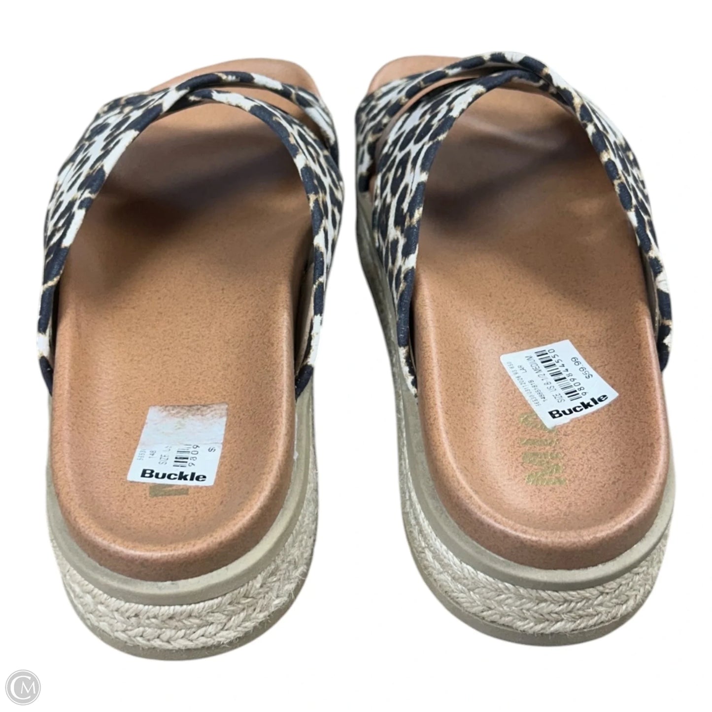 Sandals Heels Platform By Mia In Animal Print, Size: 8.5