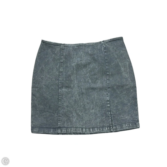 Skirt Mini & Short By Blue Blush In Grey Denim, Size: L