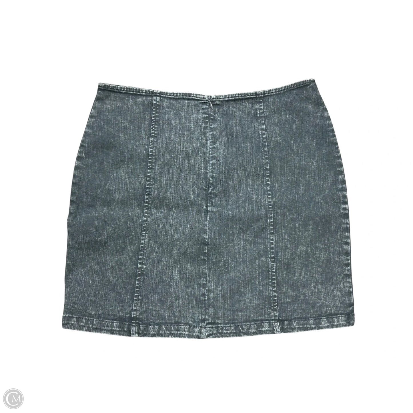 Skirt Mini & Short By Blue Blush In Grey Denim, Size: L