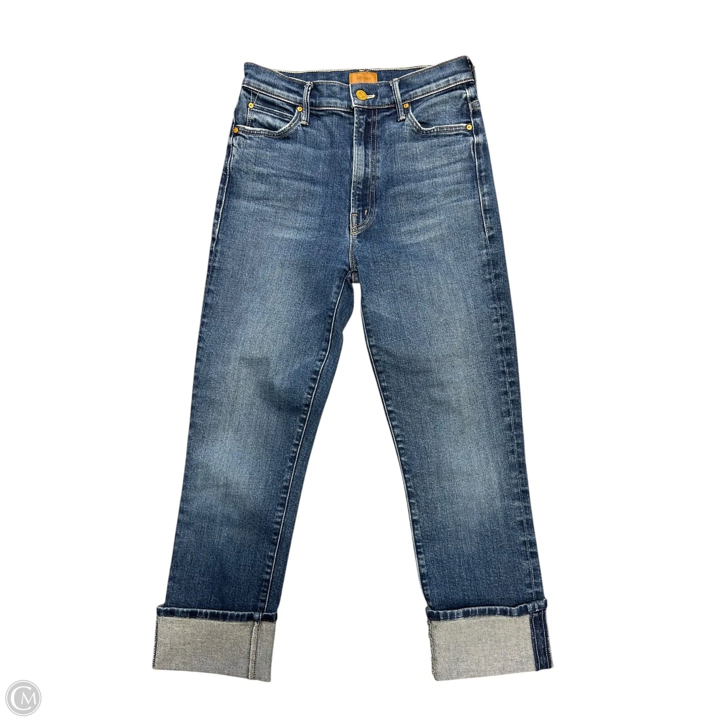 Jeans Cropped By Mother In Blue Denim, Size: 2