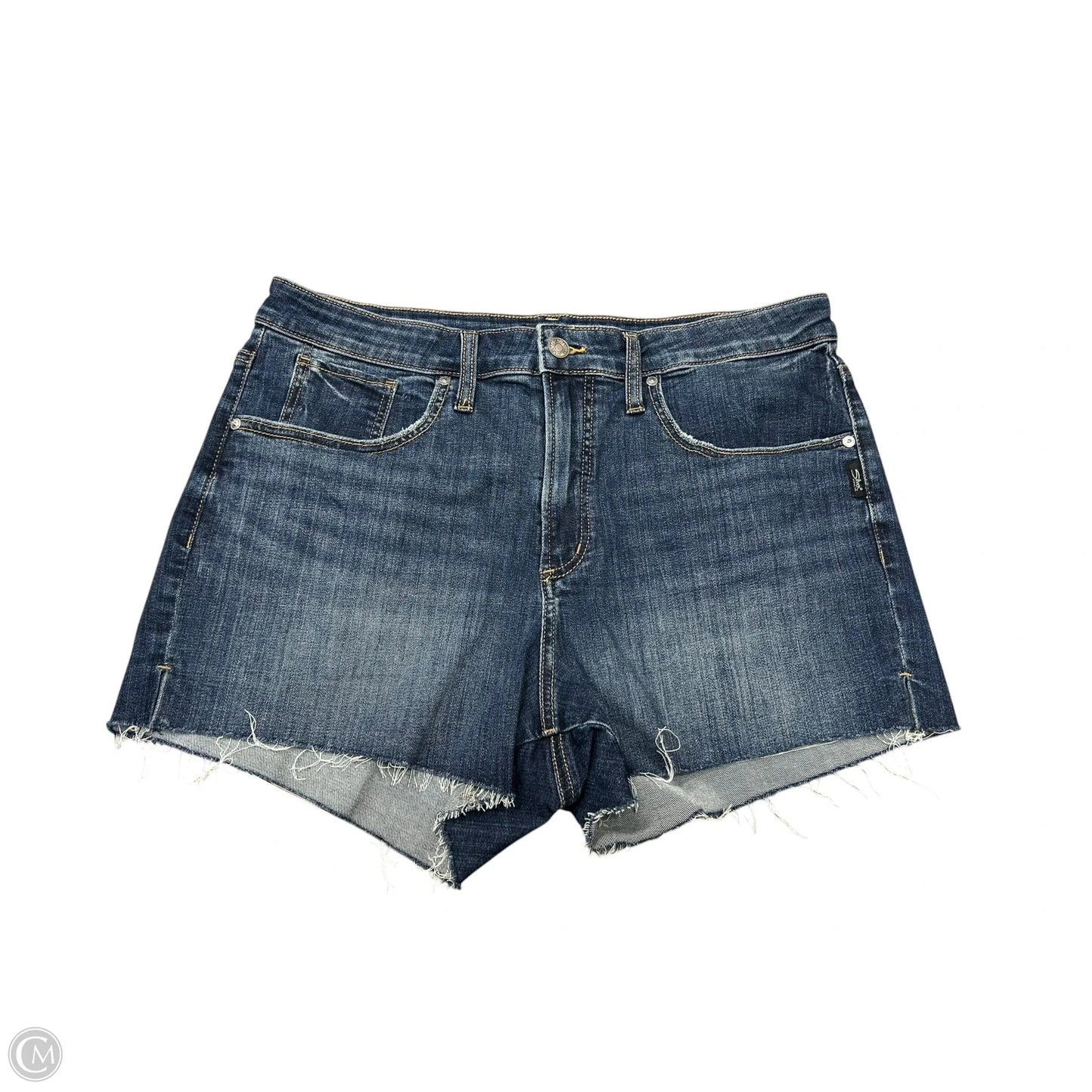 Shorts By Silver In Blue Denim, Size: 14