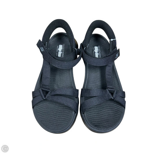 Sandals Flats By Skechers In Black, Size: 9