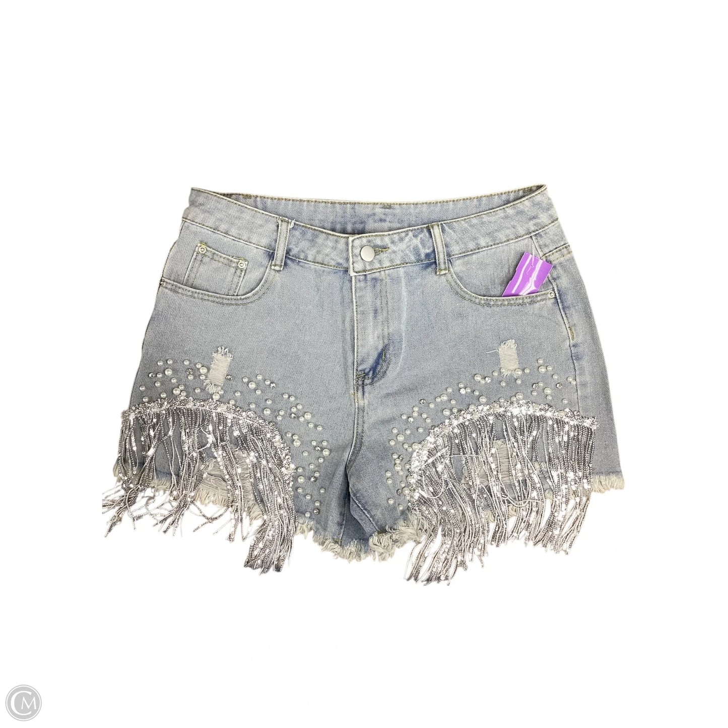 Shorts By Clothes Mentor In Blue Denim, Size: Xl