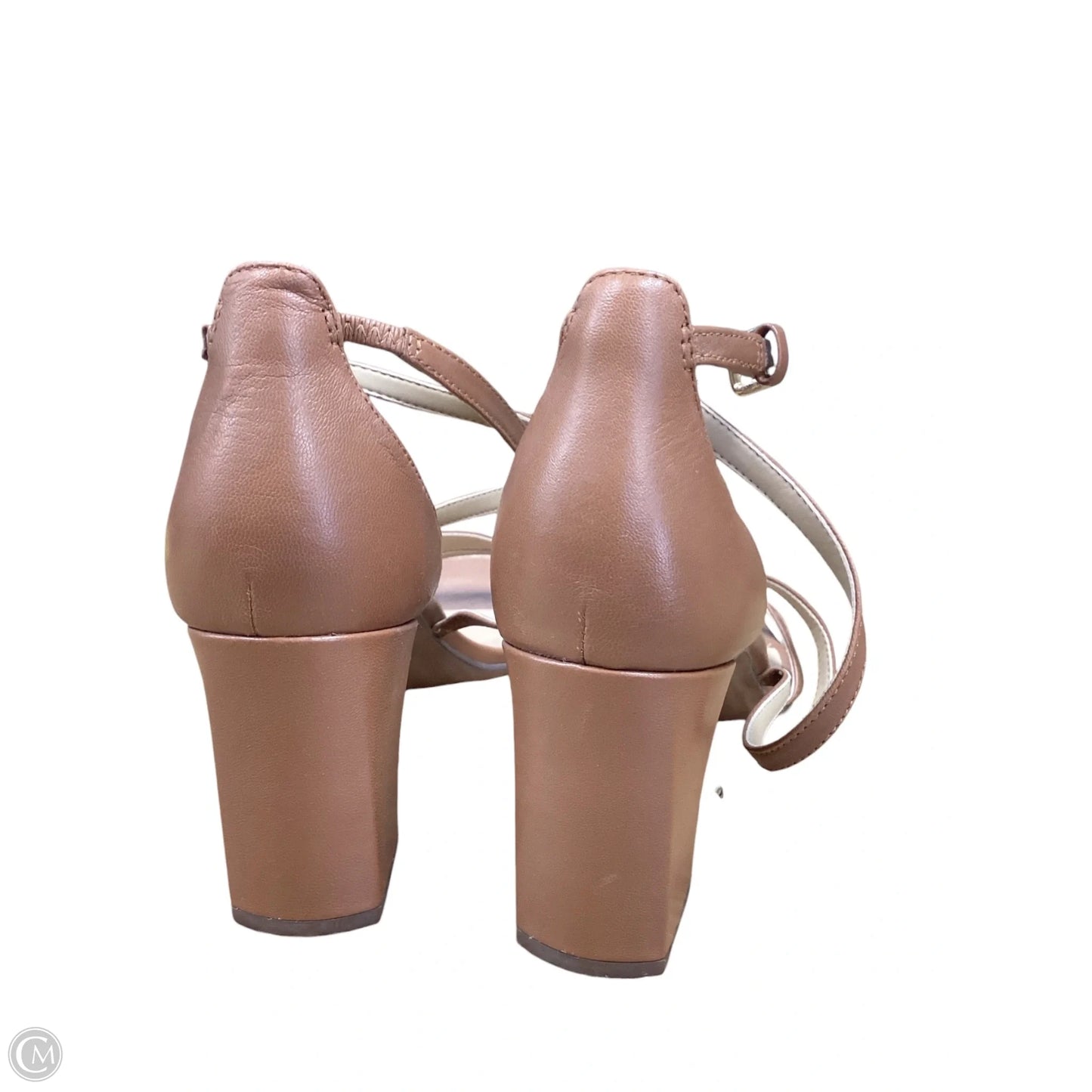 Sandals Heels Block By Naturalizer In Brown, Size: 8.5