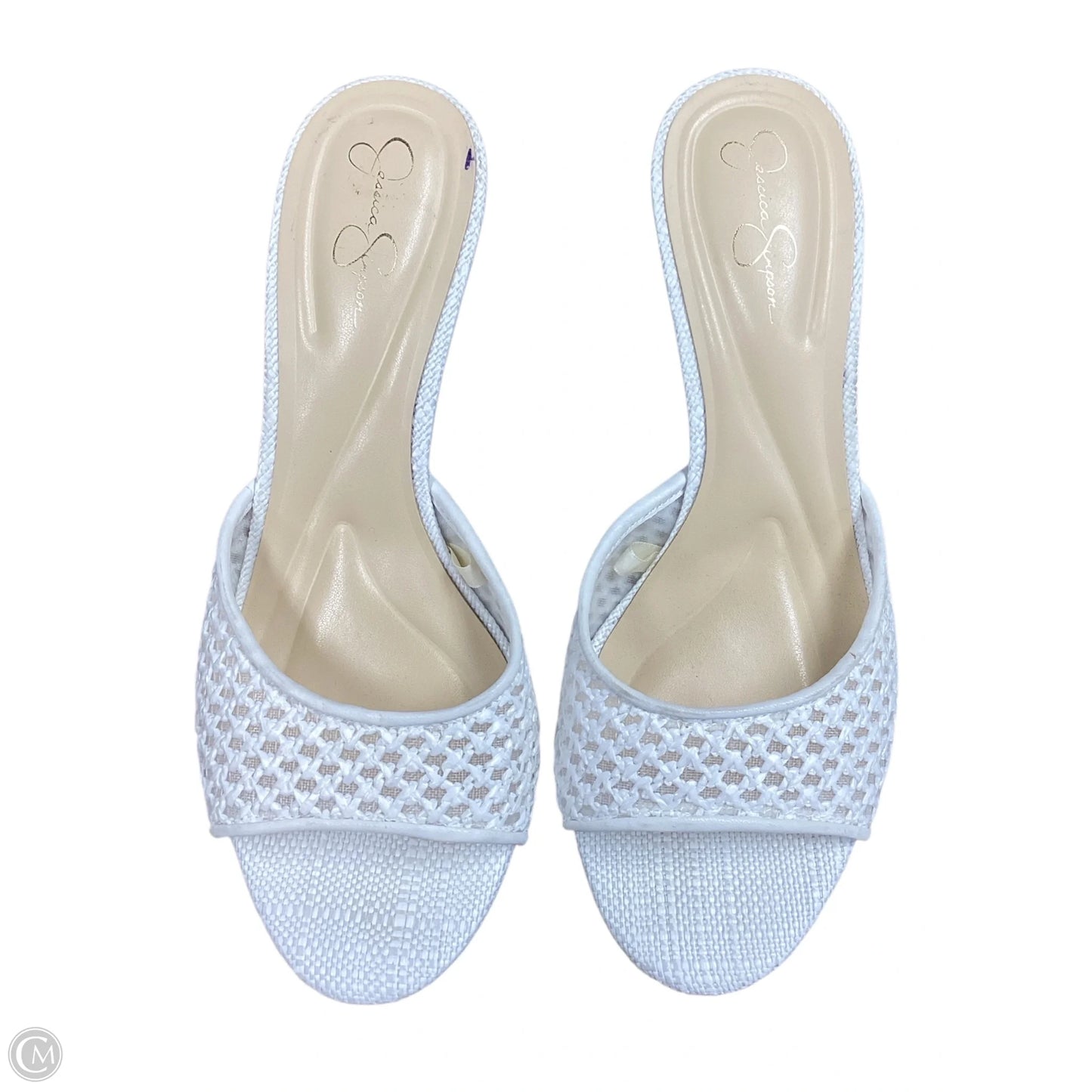 Shoes Heels Kitten By Jessica Simpson In White, Size: 7
